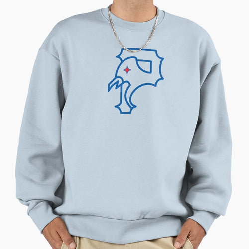 Steel City Symbol Blue N Redeye Sweatshirt - Fun Novelty Design Men Women - T-Shirt, Sweatshirt, Hoodie