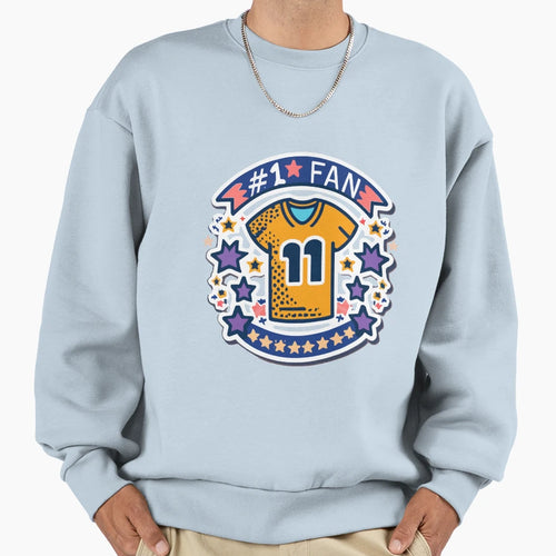 Baseball Mom 1 Fan Jersey Sweatshirt - Custom Art Print Men Women - T-Shirt, Sweatshirt, Hoodie