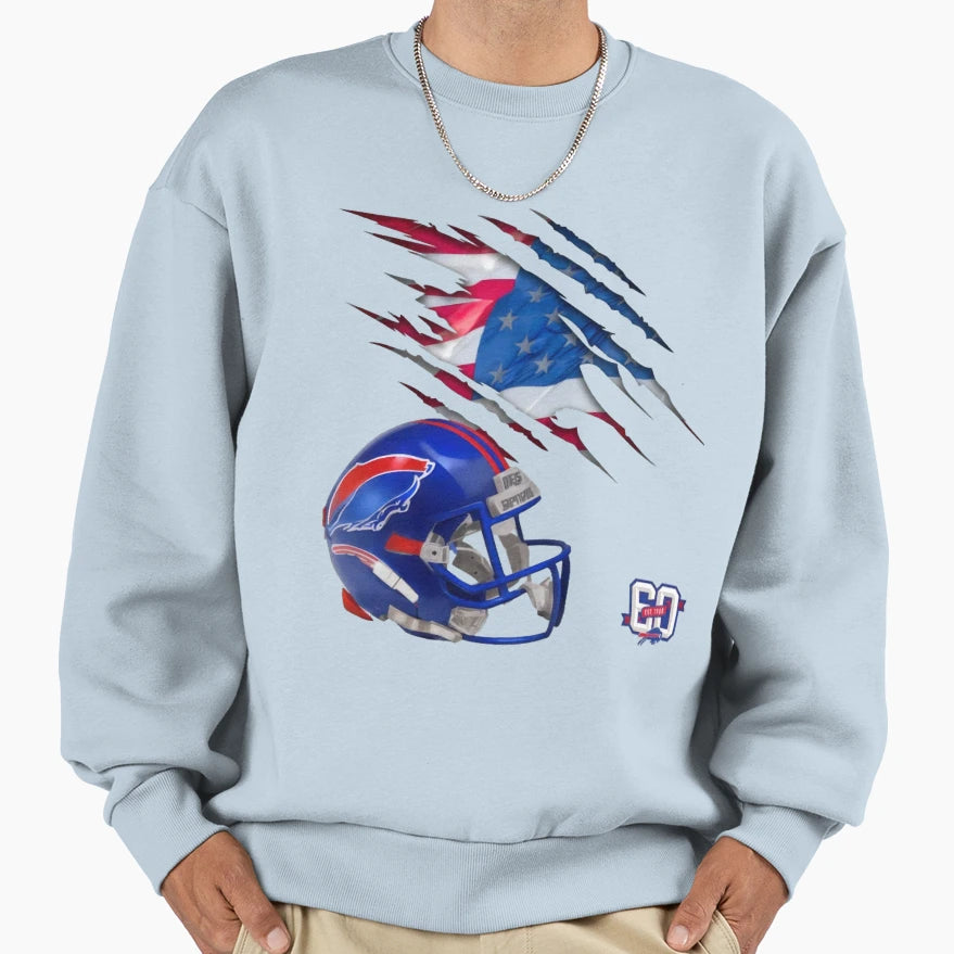Art Buffalo Bills Sweatshirt - Custom Art Print Men Women - T-Shirt, Sweatshirt, Hoodie
