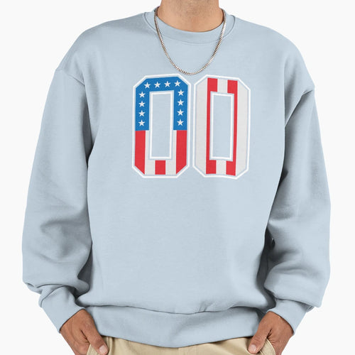 Number 0 American Classy Number Zero Sweatshirt - Trendy Graphic Men Women - T-Shirt, Sweatshirt, Hoodie