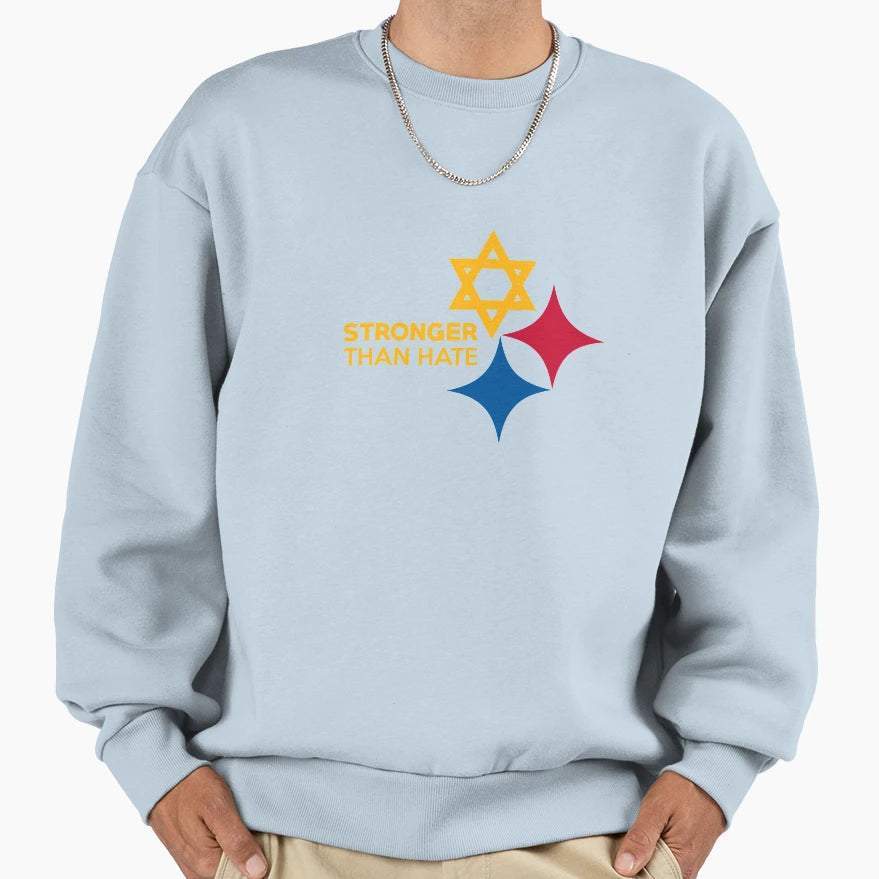 Pittsburgh Stronger Than Hate Sweatshirt - Aesthetic Graphic for Adults - T-Shirt, Sweatshirt, Hoodie