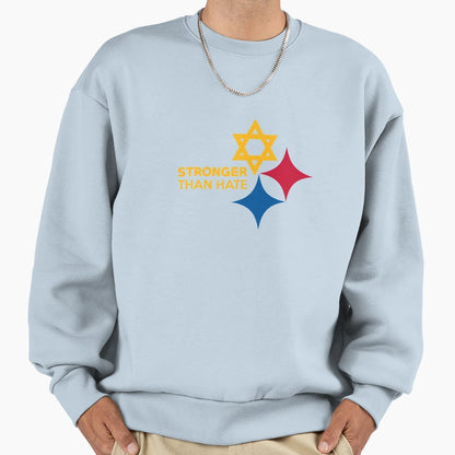 Pittsburgh Stronger Than Hate Sweatshirt - Aesthetic Graphic for Adults - T-Shirt, Sweatshirt, Hoodie