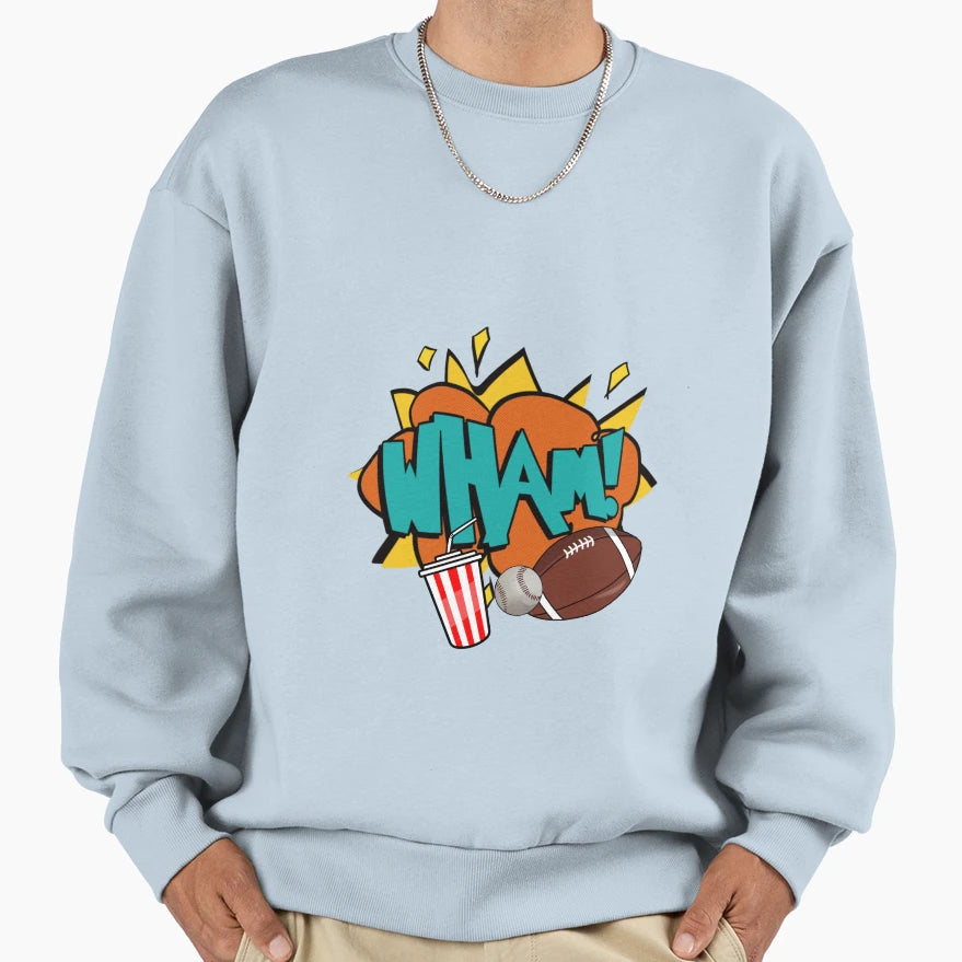 Fonts English Oldschool Rugby Sweatshirt - Aesthetic Graphic Men Women - T-Shirt, Sweatshirt, Hoodie