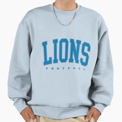 Football Detroit Lions Sweatshirt - Casual Everyday Wear Men Women - T-Shirt, Sweatshirt, Hoodie