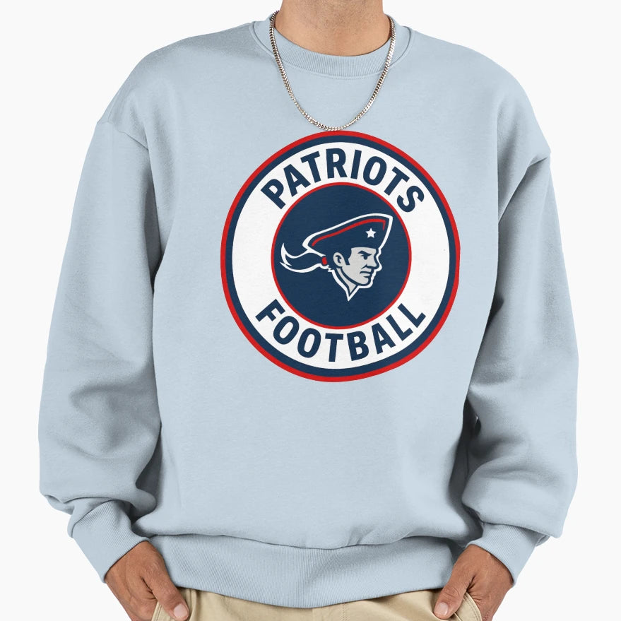Patriots Sweatshirt - Minimalist Print for Adults - T-Shirt, Sweatshirt, Hoodie