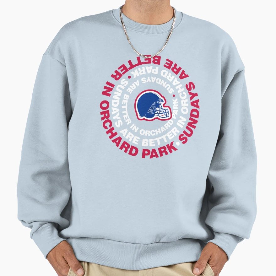 Buffalo Is Best Place To Be Sunday Sweatshirt - Unique Graphic Men Women - T-Shirt, Sweatshirt, Hoodie