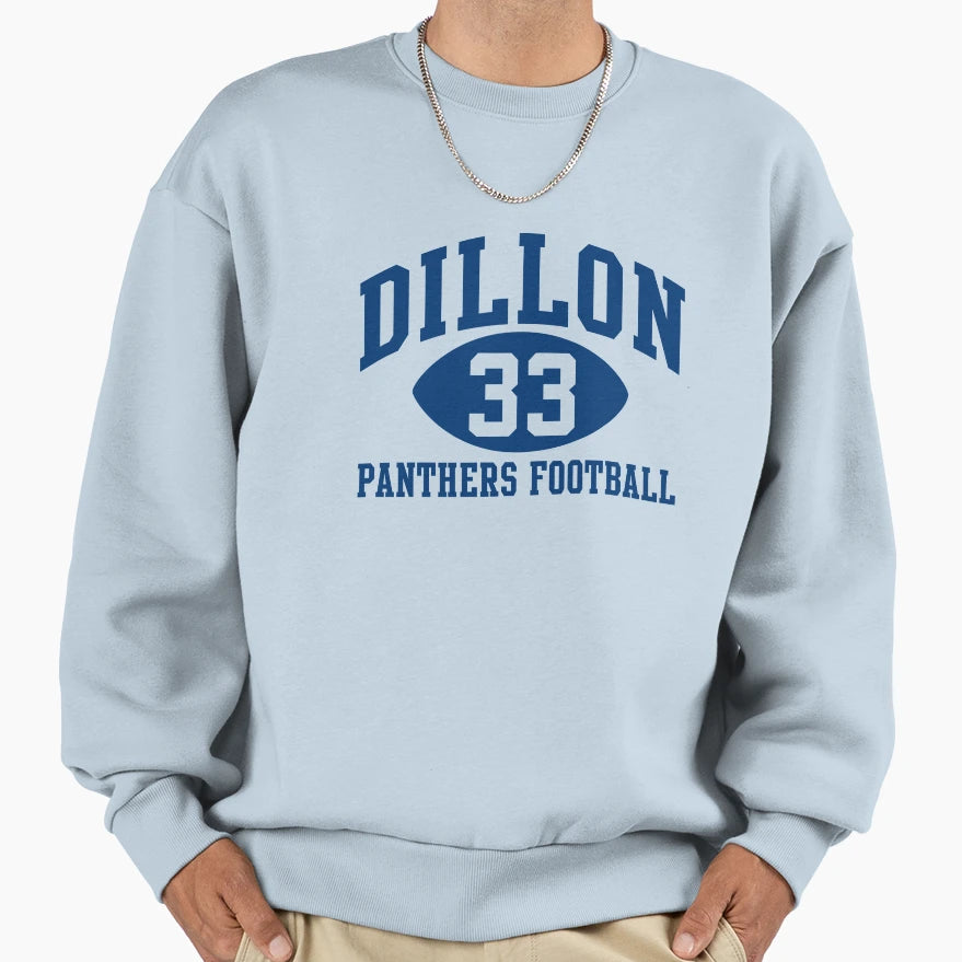 Dillon Panthers Football 33 Sweatshirt - Custom Art Print Unisex - T-Shirt, Sweatshirt, Hoodie