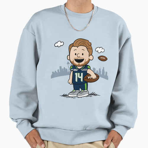 Sam Darnold X Charlie Brown Sweatshirt - Aesthetic Graphic for Adults - T-Shirt, Sweatshirt, Hoodie