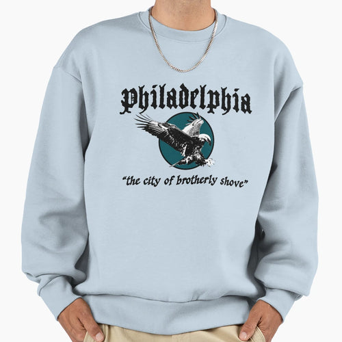 Philadelphia City Brotherly Sweatshirt - Fun Novelty Design for Adults - T-Shirt, Sweatshirt, Hoodie