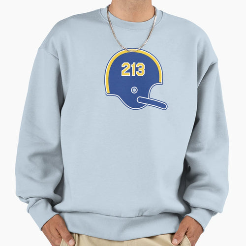 Los Angeles Rams 213 Helmet Sweatshirt - Unique Graphic for Adults - T-Shirt, Sweatshirt, Hoodie