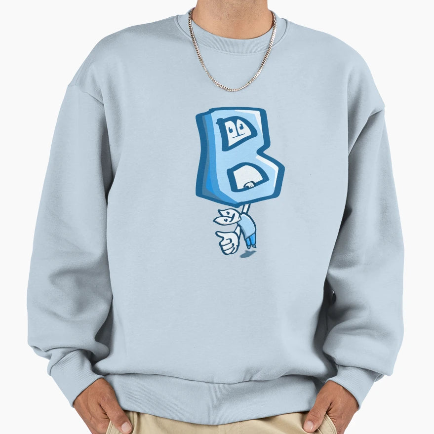 Letter B Character Sweatshirt - Unique Graphic Men Women - T-Shirt, Sweatshirt, Hoodie
