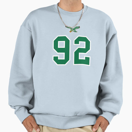 White Reggie 92 Sweatshirt - Casual Everyday Wear for Adults - T-Shirt, Sweatshirt, Hoodie