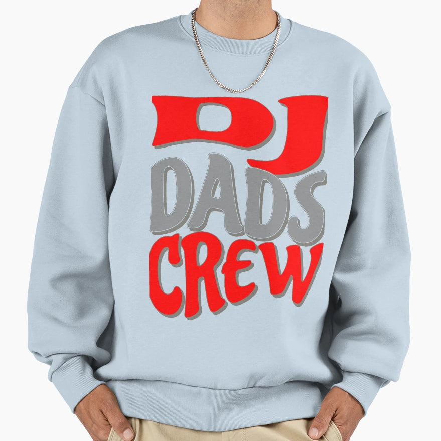 Dj Dads Crew Music Inspired And Sweatshirt - Fun Novelty Design for Adults - T-Shirt, Sweatshirt, Hoodie