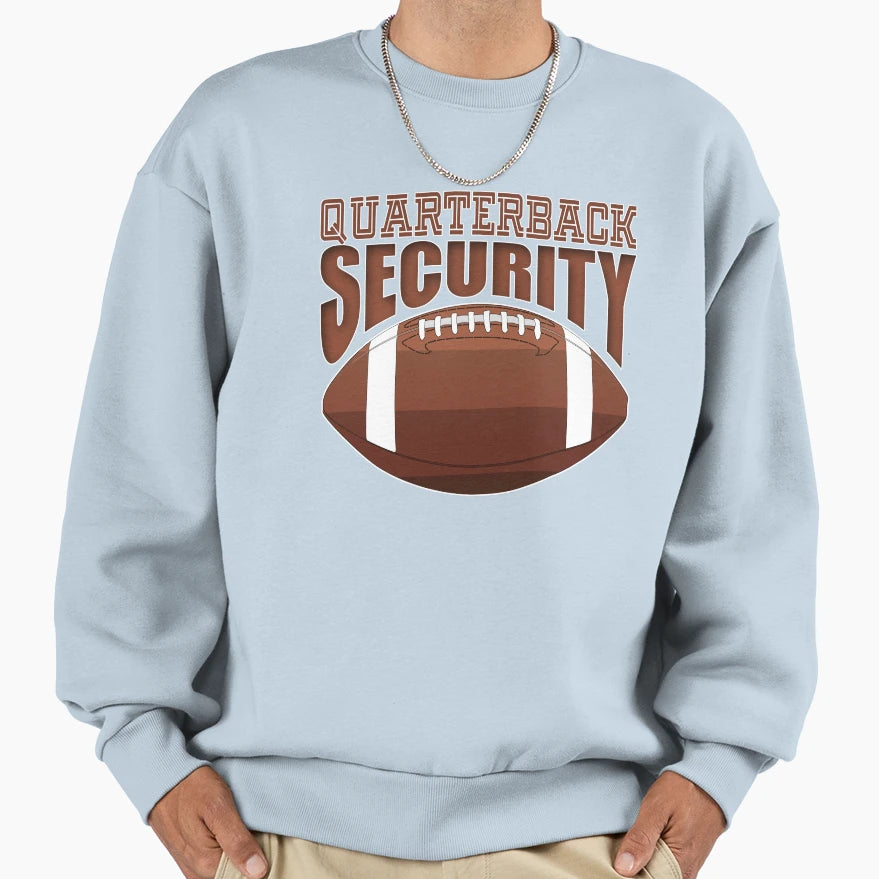 Quarterback Security Offensive Lineman Sweatshirt - Graphic Print Men Women - T-Shirt, Sweatshirt, Hoodie