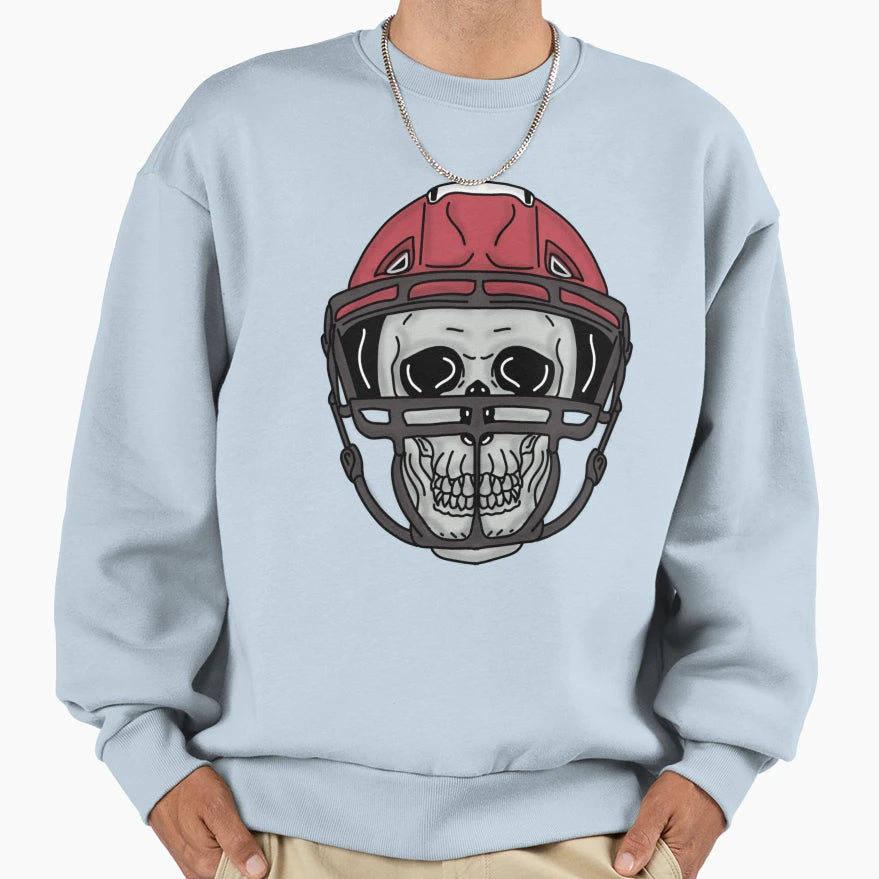 Football Skull Sweatshirt - Streetwear Style Men Women - T-Shirt, Sweatshirt, Hoodie