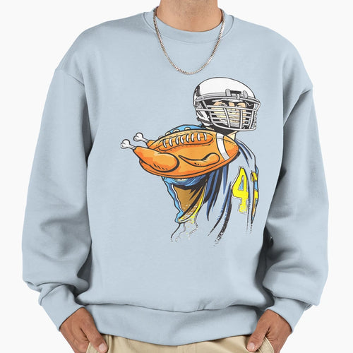 Thanksgiving Football Player Turkey Sweatshirt - Unique Graphic Men Women - T-Shirt, Sweatshirt, Hoodie