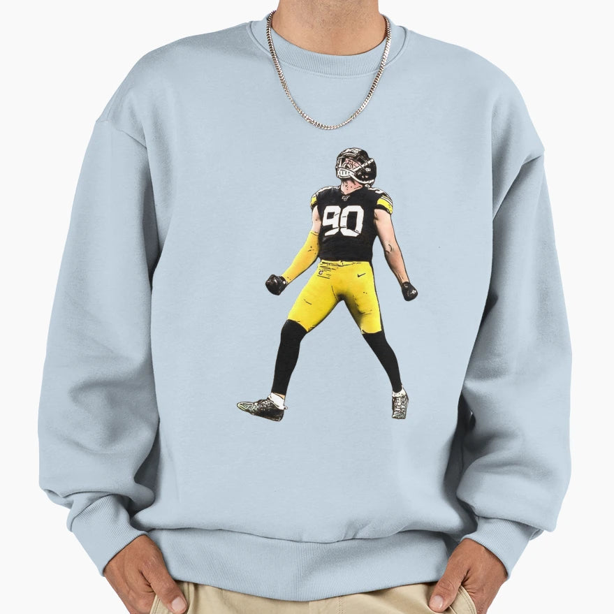 Tj Watt Celebration Sweatshirt - Custom Art Print Unisex - T-Shirt, Sweatshirt, Hoodie