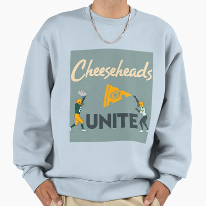 Cheeseheads Unite Passionate Sweatshirt - Graphic Print for Adults - T-Shirt, Sweatshirt, Hoodie