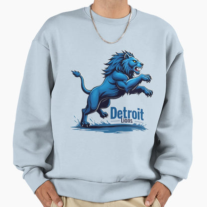 Football Detroit Lions Sweatshirt - Aesthetic Graphic Men Women - T-Shirt, Sweatshirt, Hoodie