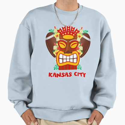 Kansas City Hawaiian Tropical Tiki Sweatshirt - Novelty Apparel Men Women - T-Shirt, Sweatshirt, Hoodie