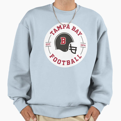 Tampa Bay Football Badge Sweatshirt - Trendy Graphic Men Women - T-Shirt, Sweatshirt, Hoodie