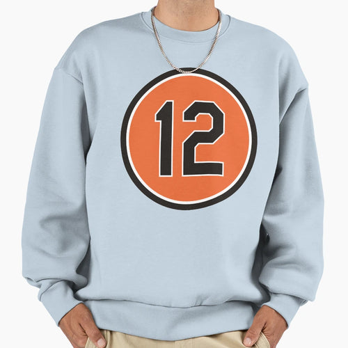 Roberto Alomar 12 Jersey Number Sweatshirt - Aesthetic Graphic Men Women - T-Shirt, Sweatshirt, Hoodie