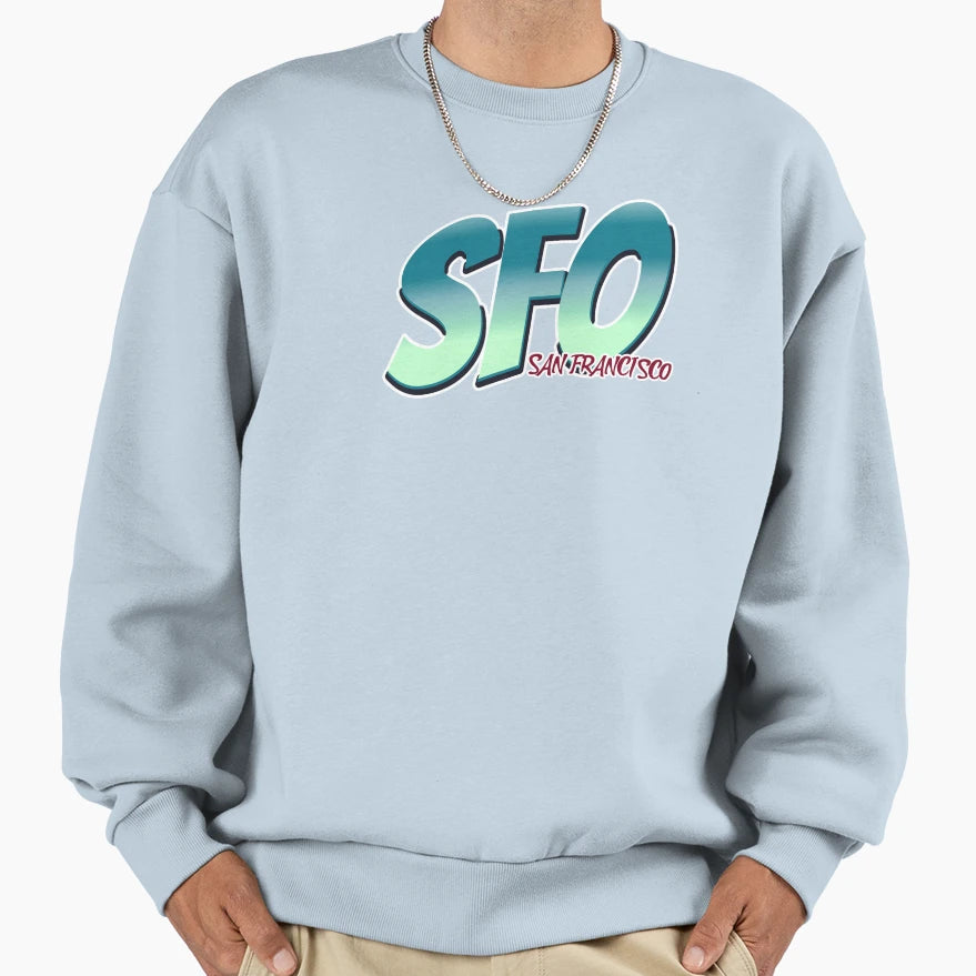 Sfo San Francisco Iata Airport Code Sweatshirt - Streetwear Style Unisex - T-Shirt, Sweatshirt, Hoodie