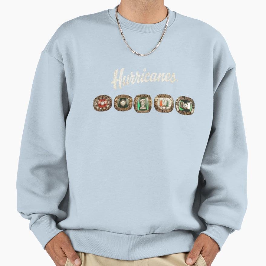 Miami Hurricanes National Sweatshirt - Graphic Print for Adults - T-Shirt, Sweatshirt, Hoodie