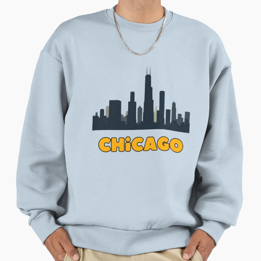 Chicago Sweatshirt - Fun Novelty Design for Adults - T-Shirt, Sweatshirt, Hoodie