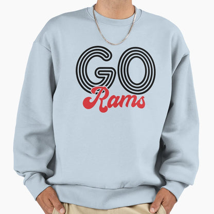 Go Rams Sweatshirt - Fun Novelty Design Unisex - T-Shirt, Sweatshirt, Hoodie
