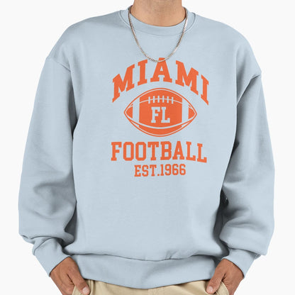 Miami Football Florida Supporter Sweatshirt - Unique Graphic Men Women - T-Shirt, Sweatshirt, Hoodie