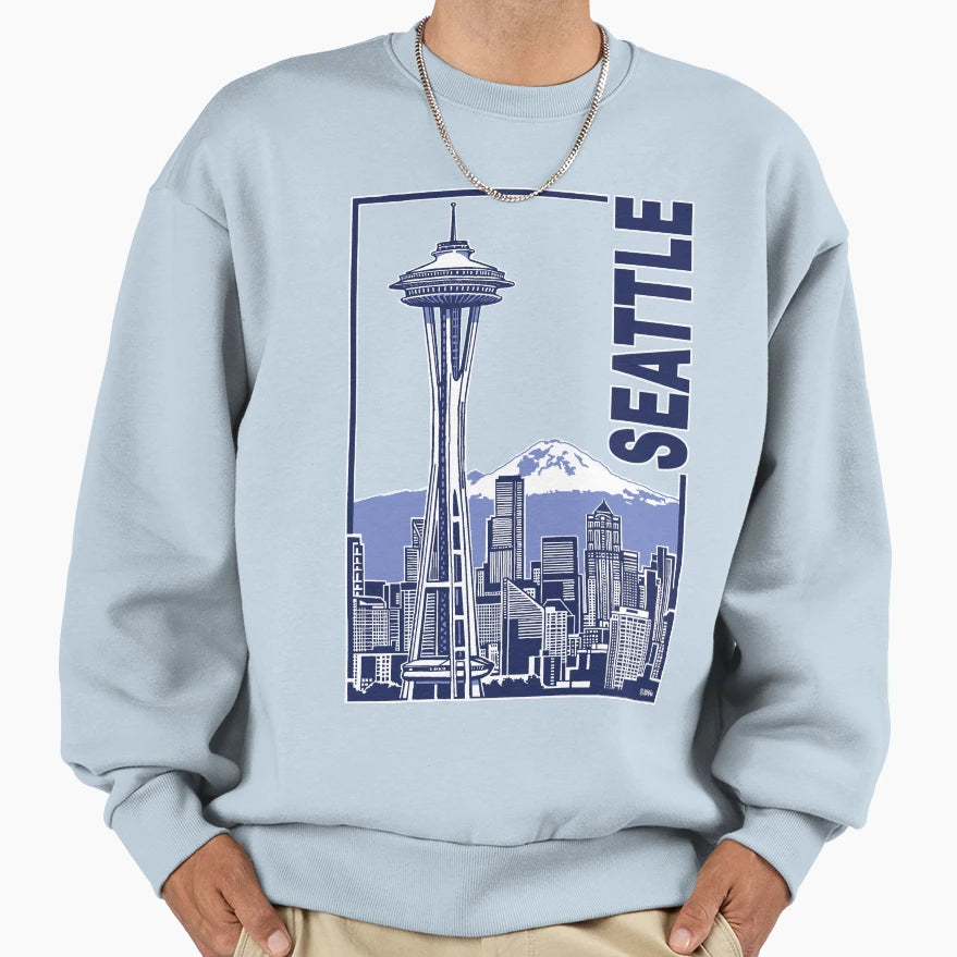 Seattle Sweatshirt - Unique Graphic Men Women - T-Shirt, Sweatshirt, Hoodie