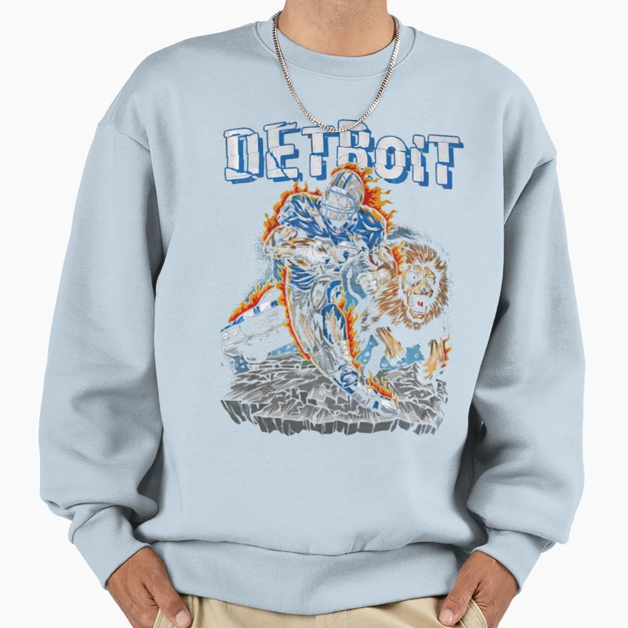 Football Detroit Lions Sweatshirt - Trendy Graphic Unisex - T-Shirt, Sweatshirt, Hoodie