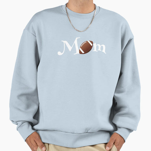 Football Mom Supportive American Sweatshirt - Custom Art Print Men Women - T-Shirt, Sweatshirt, Hoodie