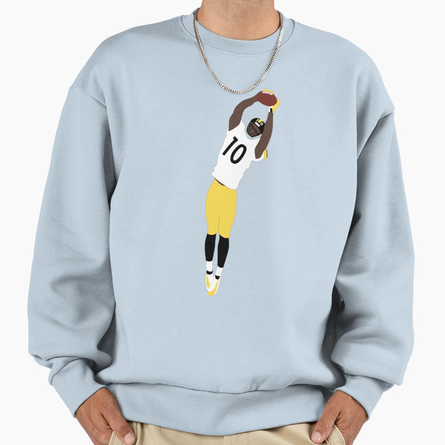 Santonio Holmes Catch Sweatshirt - Aesthetic Graphic Men Women - T-Shirt, Sweatshirt, Hoodie
