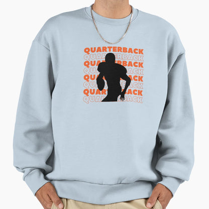 Quarterback Player Sweatshirt - Aesthetic Graphic Men Women - T-Shirt, Sweatshirt, Hoodie