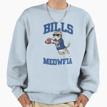 Cat Lovers Buffalo Bills Sweatshirt - Graphic Print for Adults - T-Shirt, Sweatshirt, Hoodie