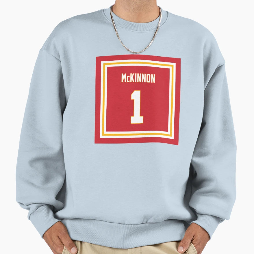 Jerick Mckinnon Kansas City Sweatshirt - Graphic Print Unisex - T-Shirt, Sweatshirt, Hoodie