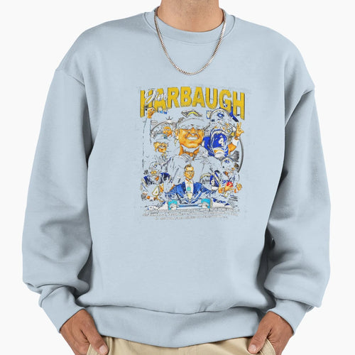 Jim Harbaugh Bootleg Sweatshirt - Custom Art Print for Adults - T-Shirt, Sweatshirt, Hoodie