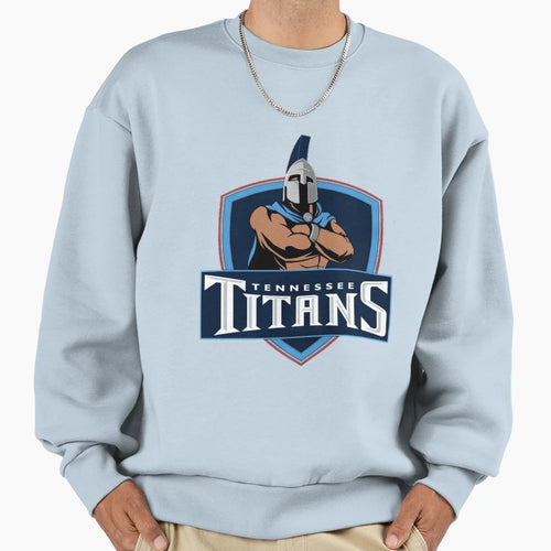 Tennessee Titans Spartan Logo T-Shirt - Casual Everyday Wear Men Women - T-Shirt, Sweatshirt, Hoodie