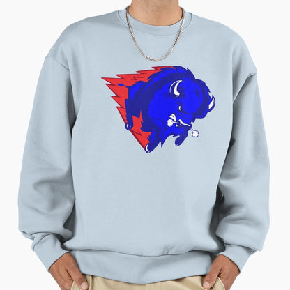 Buffalo Charge Sweatshirt - Graphic Print Unisex - T-Shirt, Sweatshirt, Hoodie