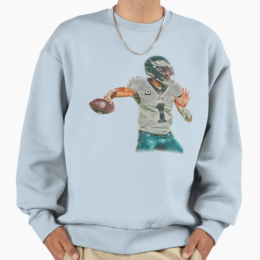 1 Touchdown Player Sports Sweatshirt - Streetwear Style for Adults - T-Shirt, Sweatshirt, Hoodie
