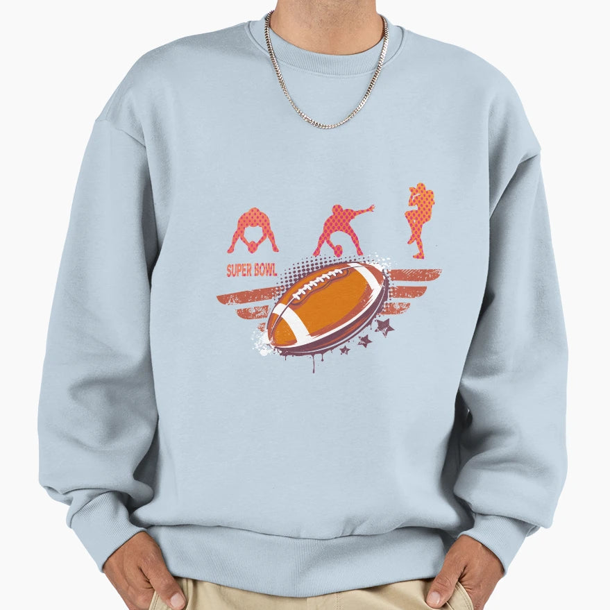Super Bowl Sweatshirt - Fun Novelty Design for Adults - T-Shirt, Sweatshirt, Hoodie