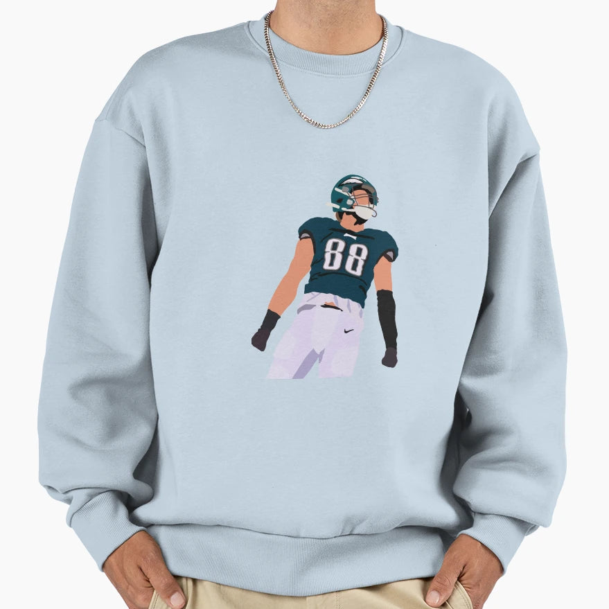Dallas Goedert Sweatshirt - Custom Art Print for Adults - T-Shirt, Sweatshirt, Hoodie