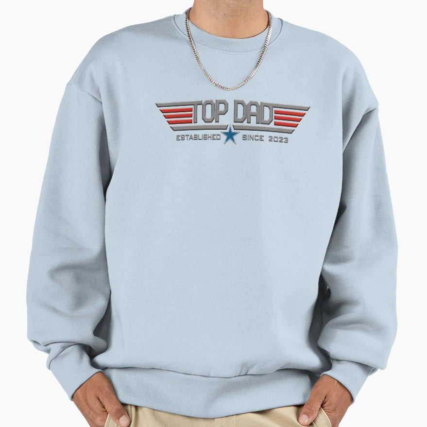 Dad Established Since 2023 Sweatshirt - Graphic Print for Adults - T-Shirt, Sweatshirt, Hoodie
