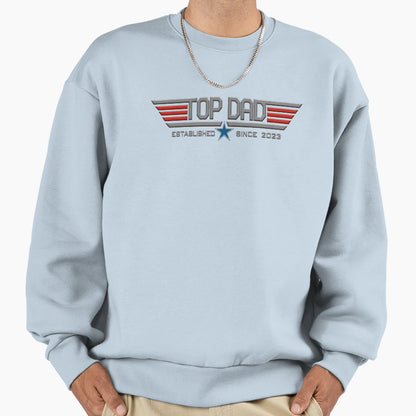 Dad Established Since 2023 Sweatshirt - Graphic Print for Adults - T-Shirt, Sweatshirt, Hoodie