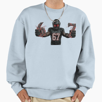 67 Dominance Gridiron Power Sweatshirt - Streetwear Style Unisex - T-Shirt, Sweatshirt, Hoodie