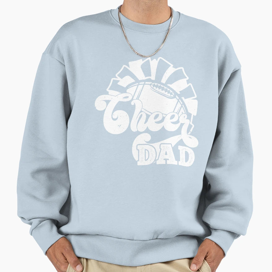 Funny Cheer Football Cheerleading Sweatshirt - Graphic Print for Adults - T-Shirt, Sweatshirt, Hoodie