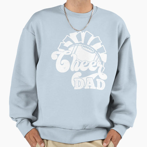 Funny Cheer Football Cheerleading Sweatshirt - Graphic Print for Adults - T-Shirt, Sweatshirt, Hoodie