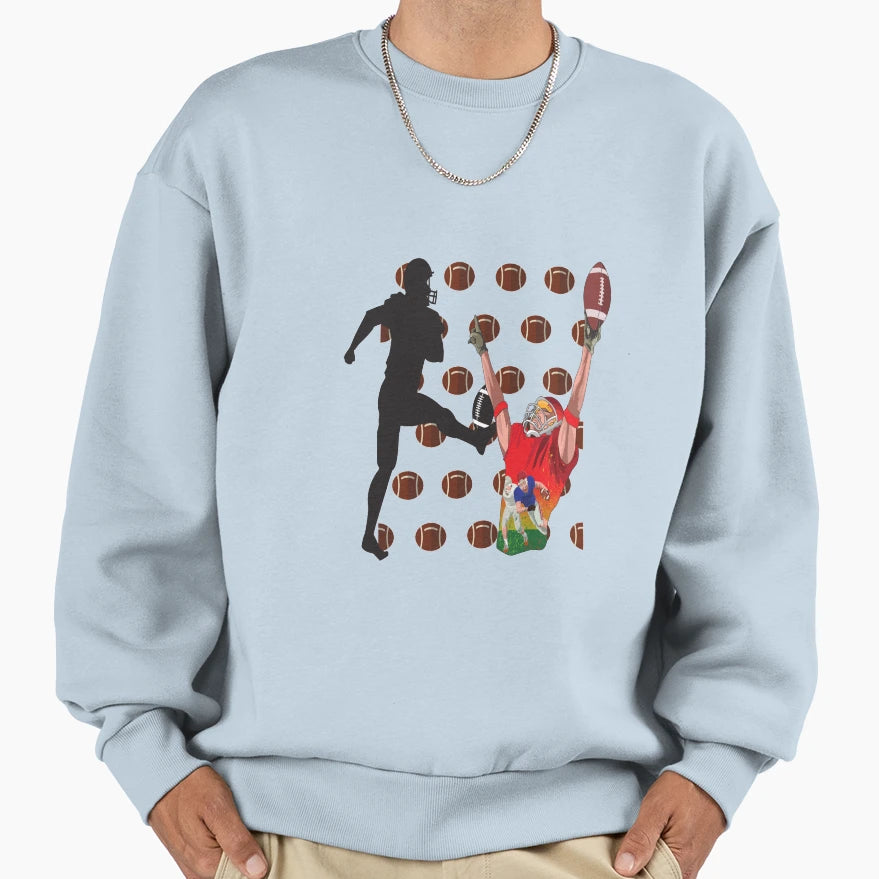 Quarterback Sweatshirt - Minimalist Print Men Women - T-Shirt, Sweatshirt, Hoodie